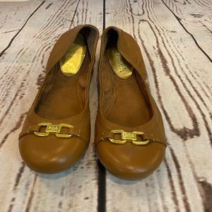 EEUC Size 7 Ralph Lauren Cognac Flats - Worn 1x